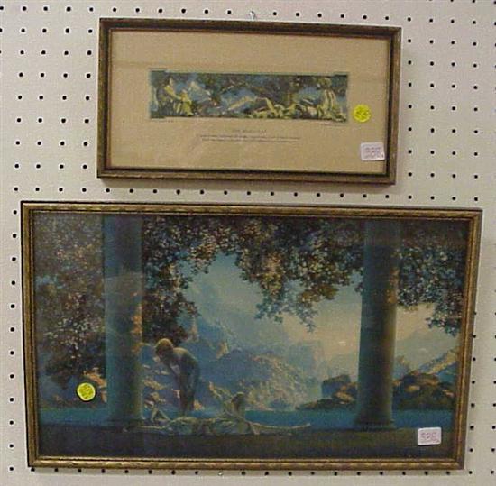 Appraisal: After Maxfield Parrish two framed prints one House of Art