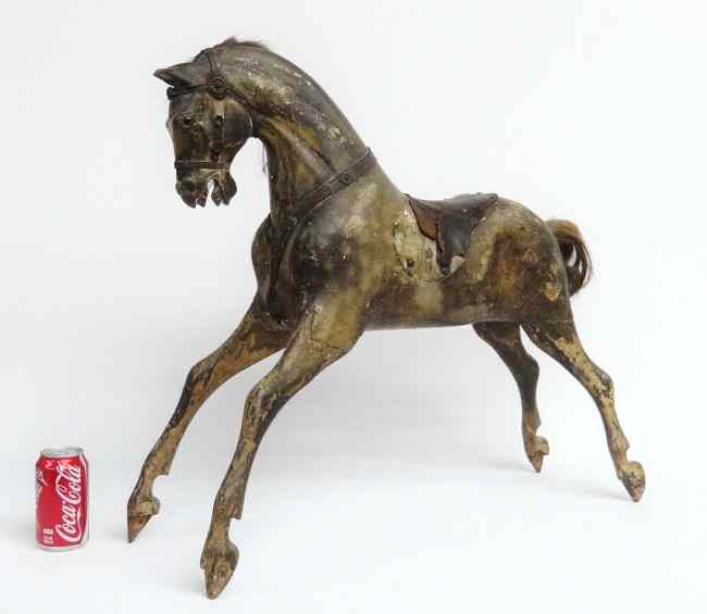 Appraisal: th c rocking horse in outstanding surface signed underneath ''Ayres''