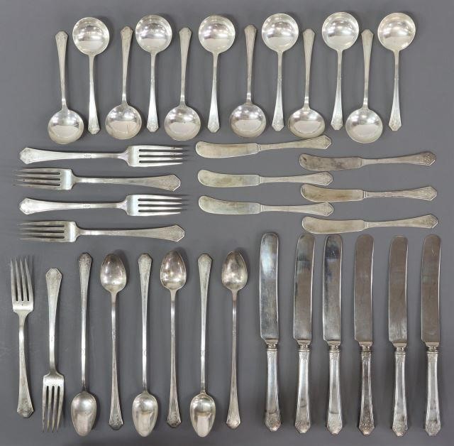 Appraisal: lot of American sterling silver flatware service Towle Silversmiths in