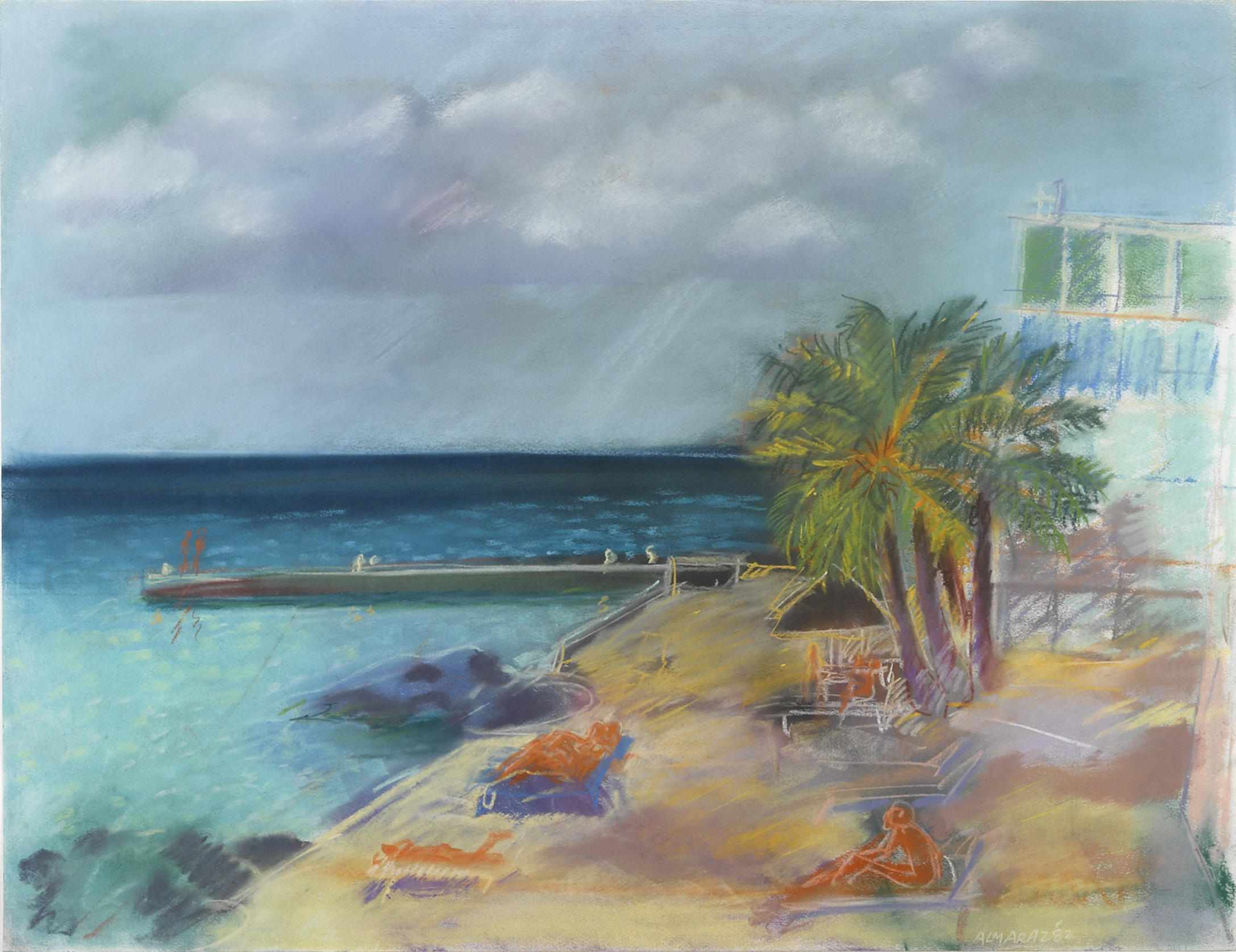 Appraisal: Carlos Almarz Mexican American - Cozumel signed and dated 'Almaraz