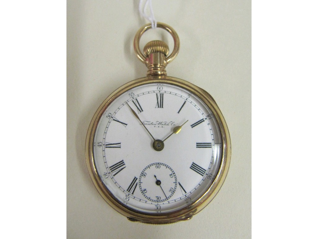 Appraisal: Rolled gold pocket watch by Fenton watch Co USA