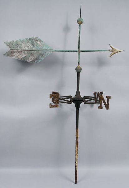 Appraisal: th Century weathervane in the form of an arrow EST