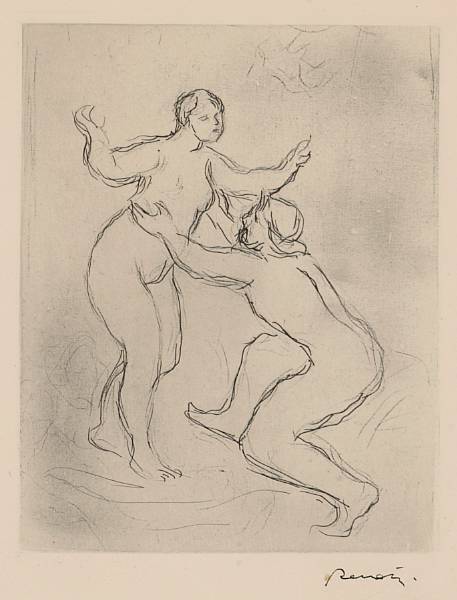 Appraisal: Pierre-Auguste Renoir French - Le fleuve scamandre re planche D