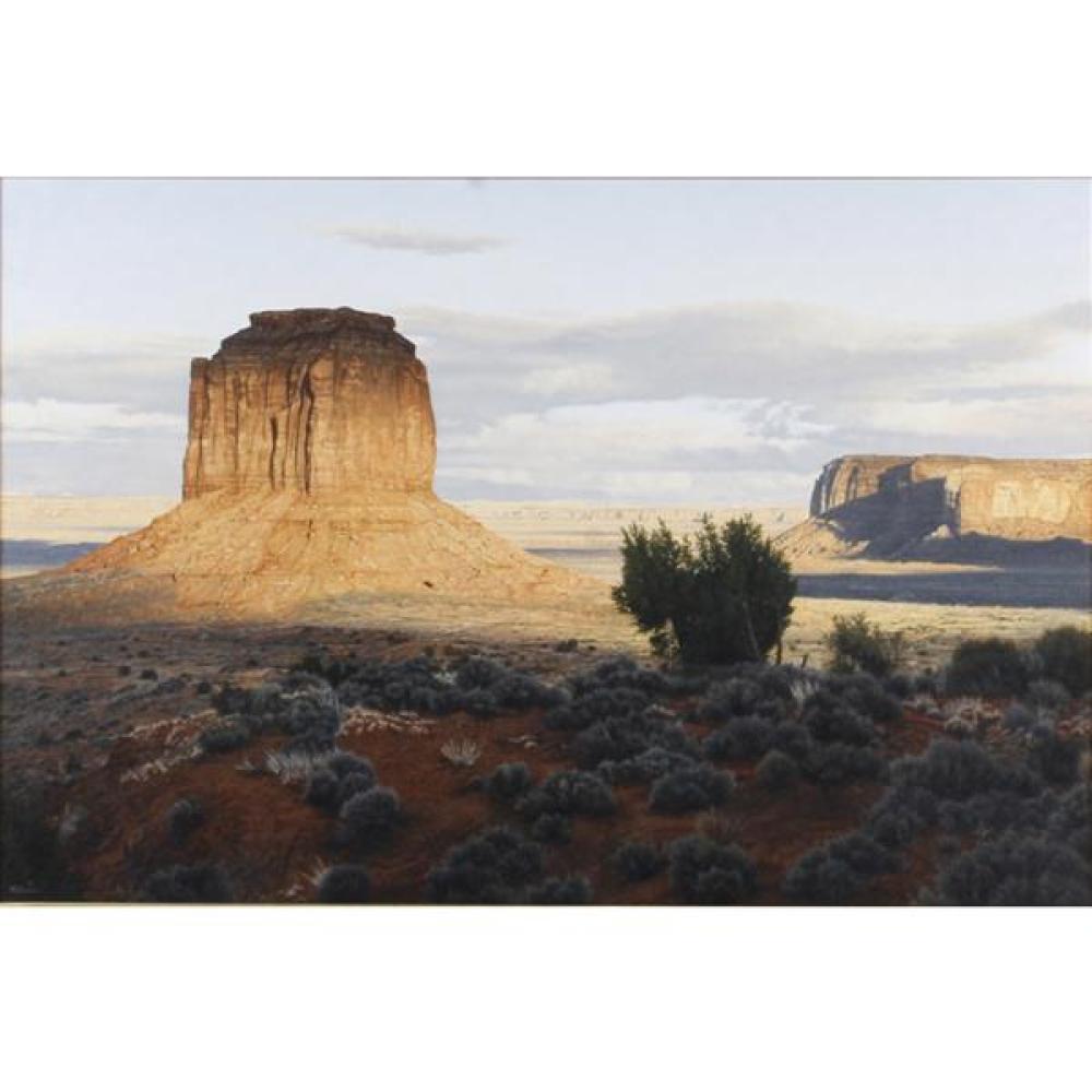 Appraisal: DENIS MILHOMME CALIFORNIA MASSACHUSETTS B SOUTHWEST VISTA VIEW OF BUTTE