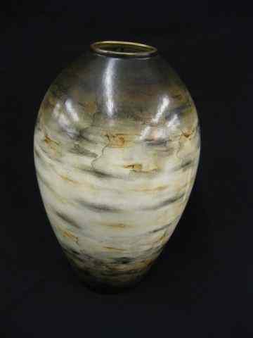 Appraisal: Large Porcelain Floor Vase naturalistic finish '' excellent