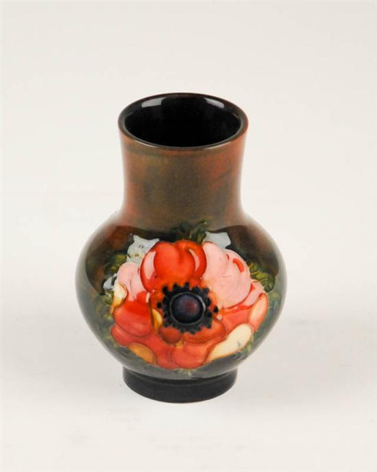 Appraisal: A Small Moorcroft Vase with an anemone design on a