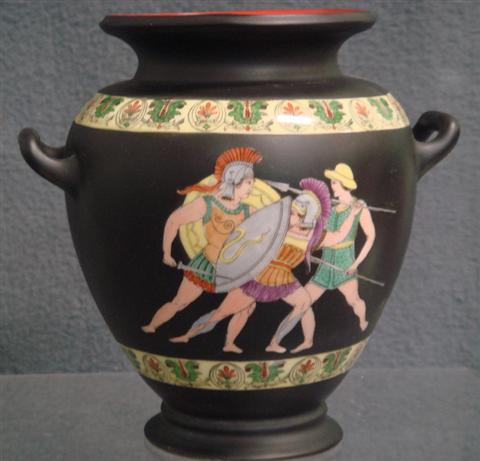 Appraisal: Royal Bayreuth Corinthian Ware vase h Estimate -