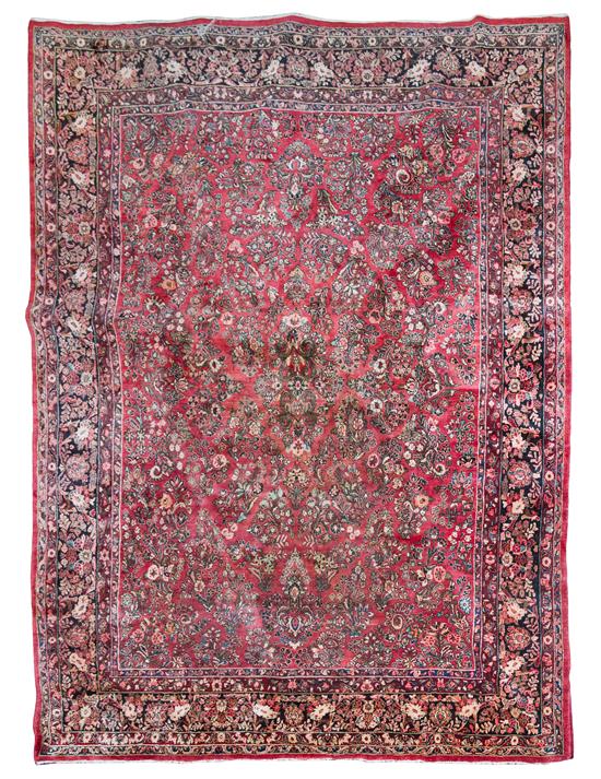 Appraisal: Sale Lot A Sarouk Wool Rug first half th century