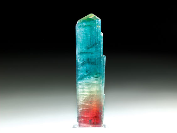 Appraisal: FINE TRANSPARENT RED BLUE TOURMALINE Santa Rosa Mine Itambacuri Minas