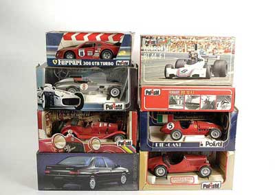 Appraisal: Polistil assorted th scale Cars - to include Ferrari Brabham