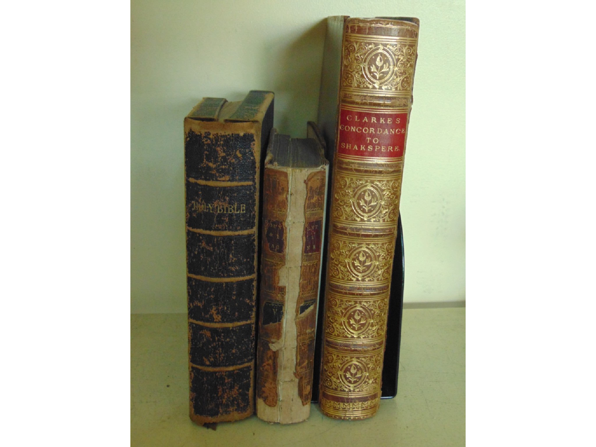 Appraisal: Clarks Concordance to Shakespeare leather bound Young Gentlemans lady's magazine