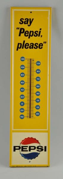 Appraisal: Pepsi Advertising Thermometer This thermometer has some loss at the