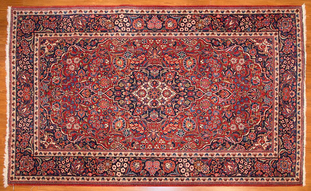 Appraisal: Antique Keshan rug approx x Persia circa Condition Excellent condition