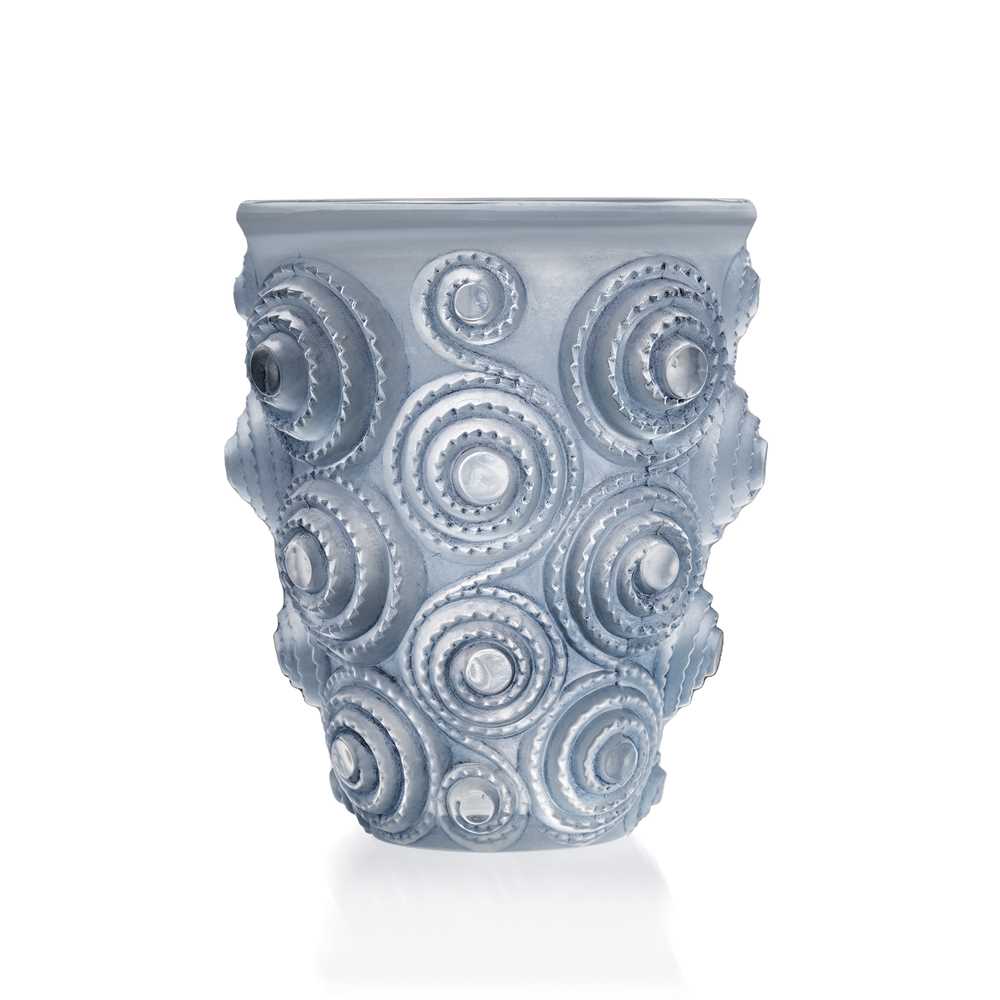 Appraisal: REN LALIQUE FRENCH - SPIRALES VASE NO designed clear frosted