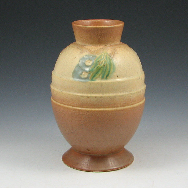 Appraisal: Roseville Futura - Egg With Leaves Vase Roseville Futura -