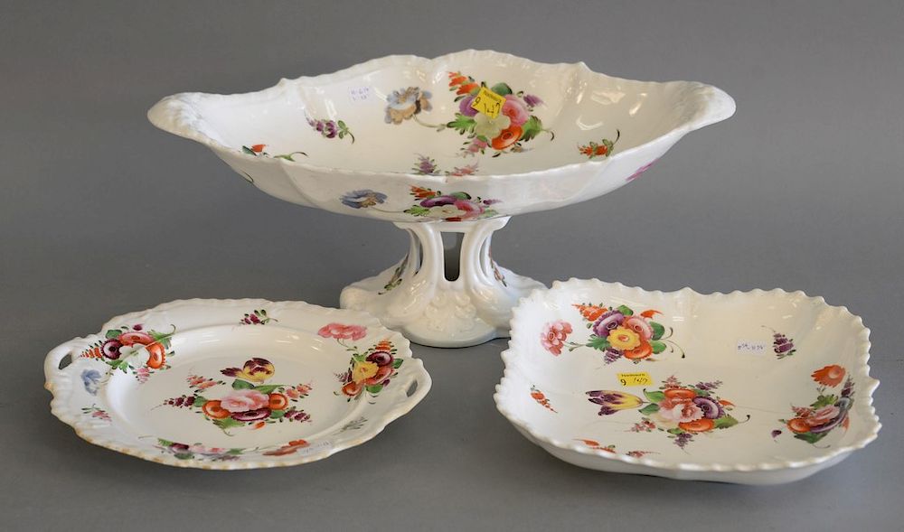 Appraisal: Twenty piece Rockingham dessert service th century to include a