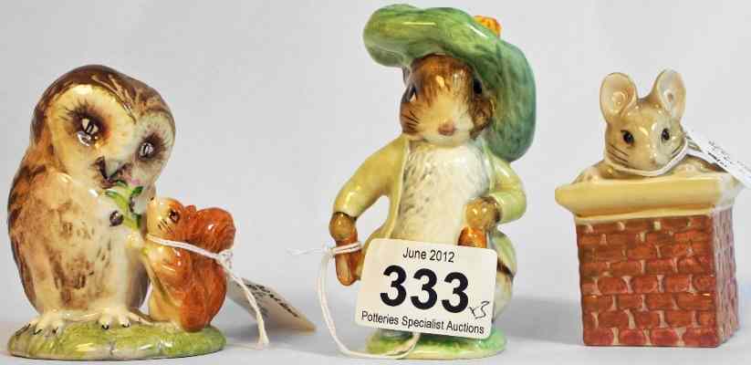 Appraisal: Beswick Beatrix Potter Figures Benjamin Bunny Ears out Shoes In