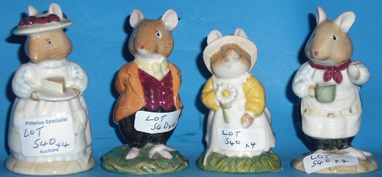 Appraisal: Royal Doulton Brambly Hedge Figures Lord Primrose Woodmouse and Mr