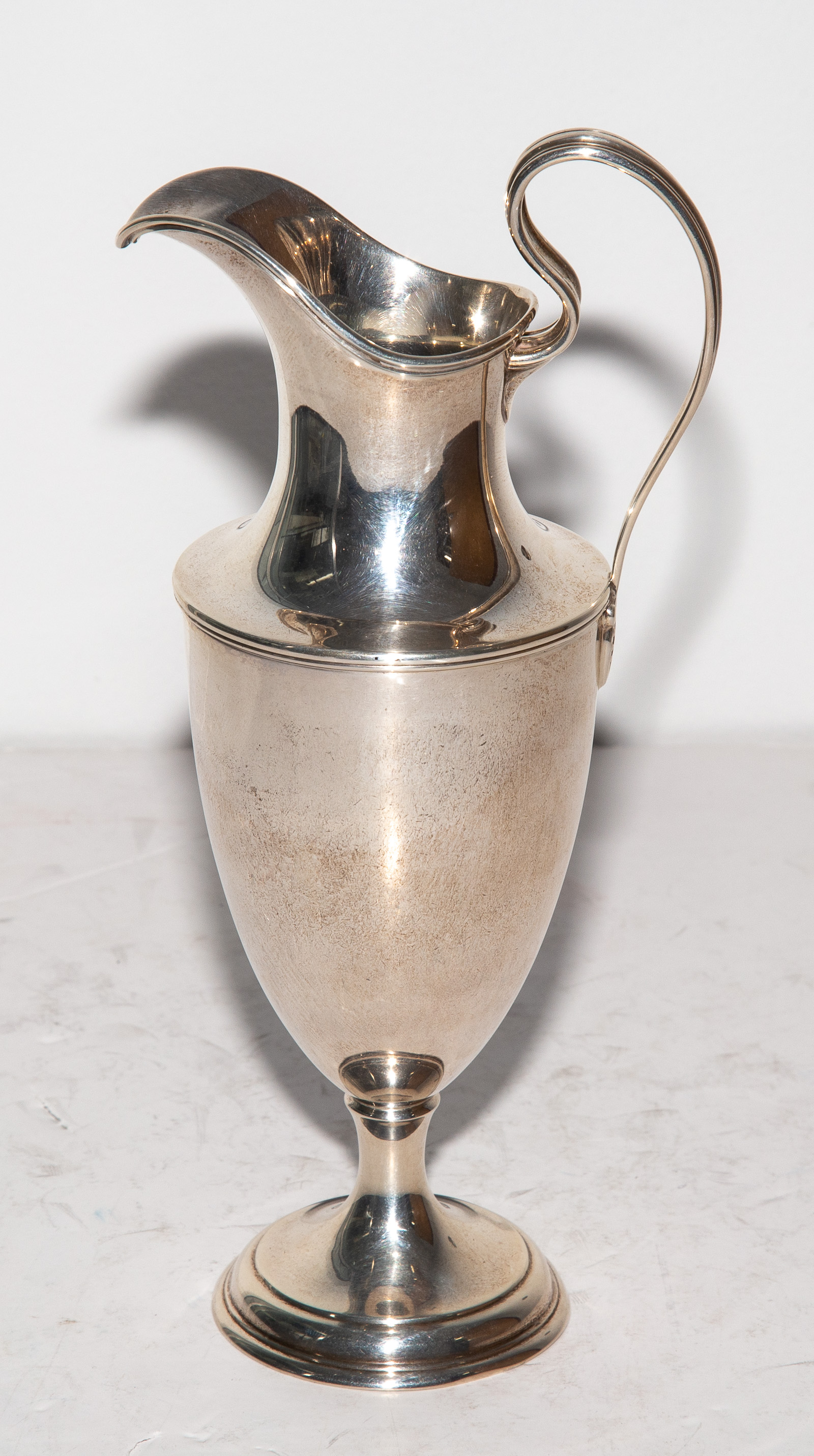 Appraisal: REED BARTON STERLING URN-FORM EWER Model in H without monogram