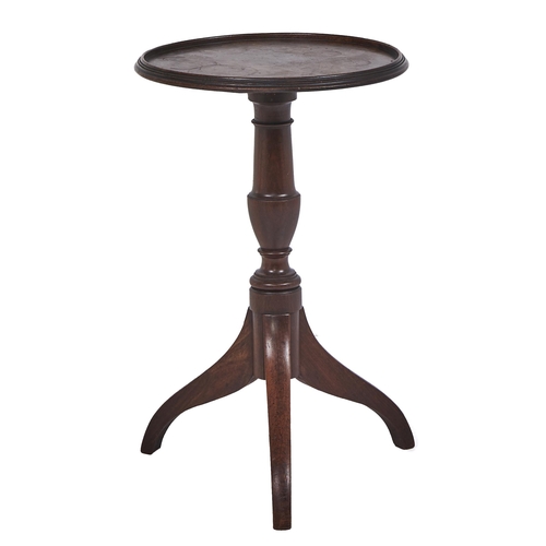 Appraisal: A George IV mahogany tripod table or stand the moulded