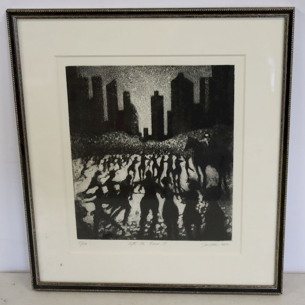 Appraisal: Bill Jacklin Signed And Numbered Print From a Westchester storage