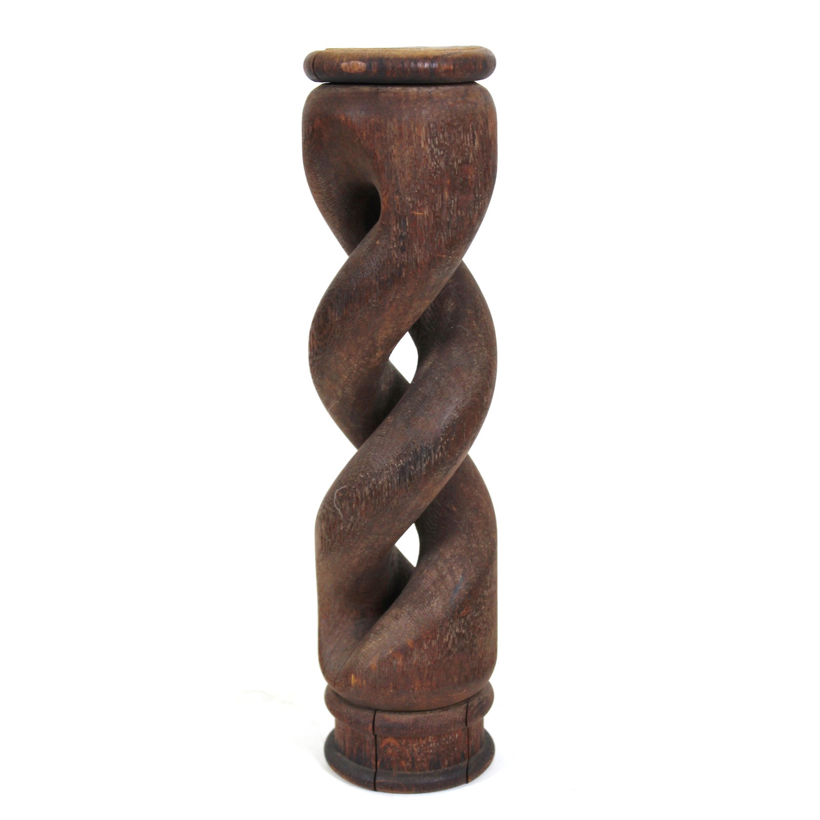 Appraisal: TURNED WOOD COLUMN ARCHITECTURAL ELEMENT Turned carved wood column architectural