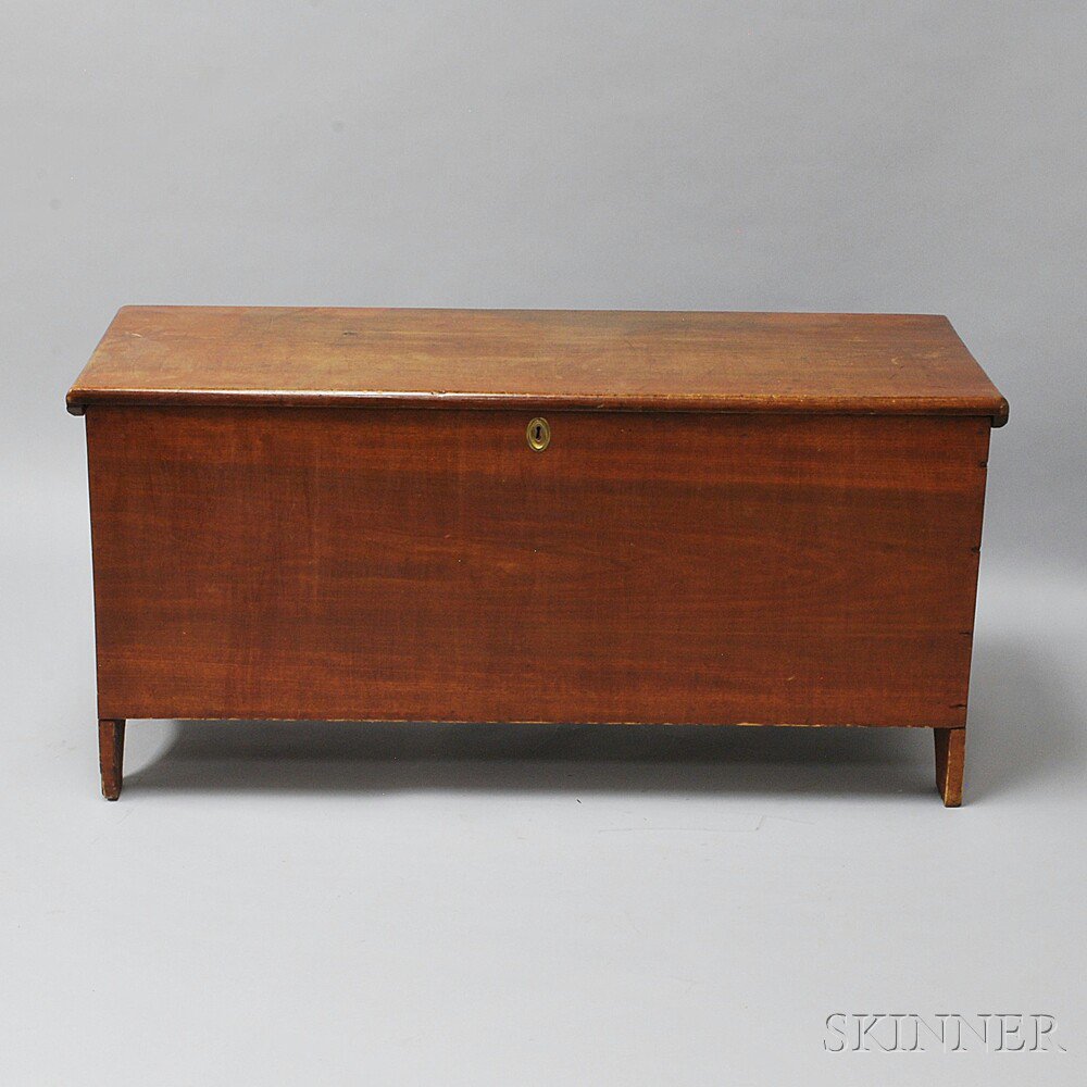 Appraisal: Cherry Six-board Chest probably New England early th century the