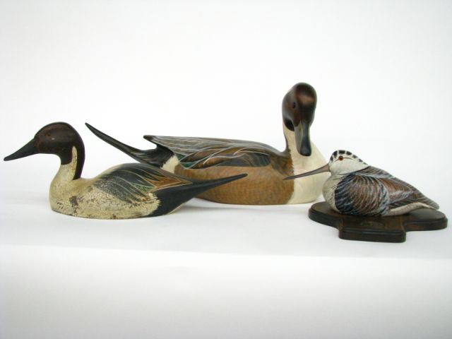 Appraisal: Three Ducks Unlimited Wood Carved Decoys including John Gewerth limited