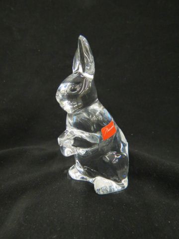 Appraisal: Baccarat Crystal Figurine of a Rabbit on hind legs signed