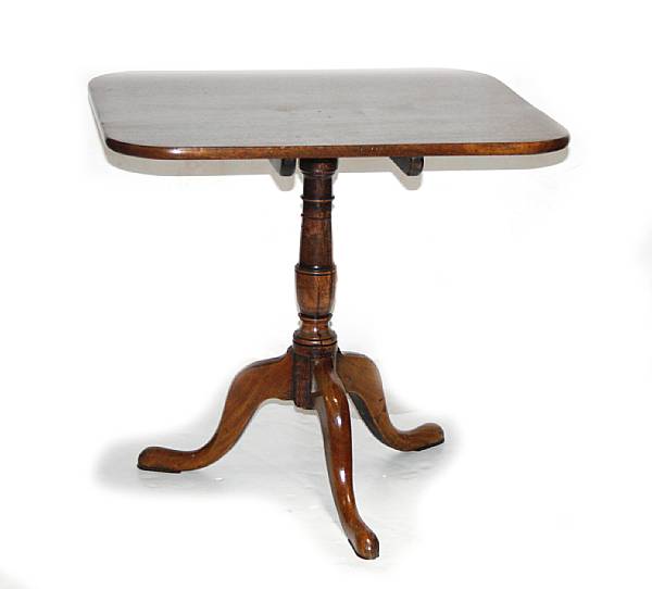 Appraisal: A George III mahogany tea table height in width in