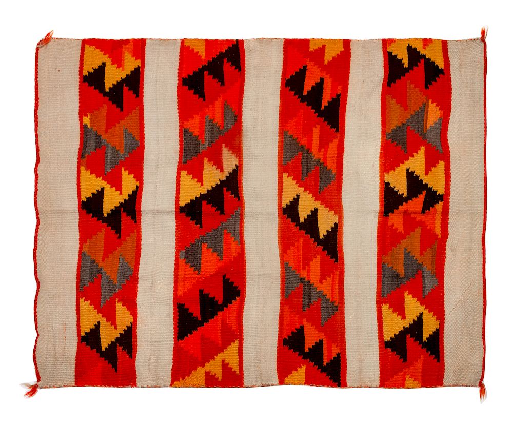 Appraisal: Navajo Transitional Weaving x inches Navajo Transitional Weaving LATE th