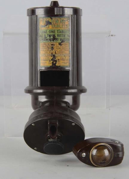 Appraisal: Fairway Salt Tablet Dispenser Wall mounted bakelite salt tablet dispenser