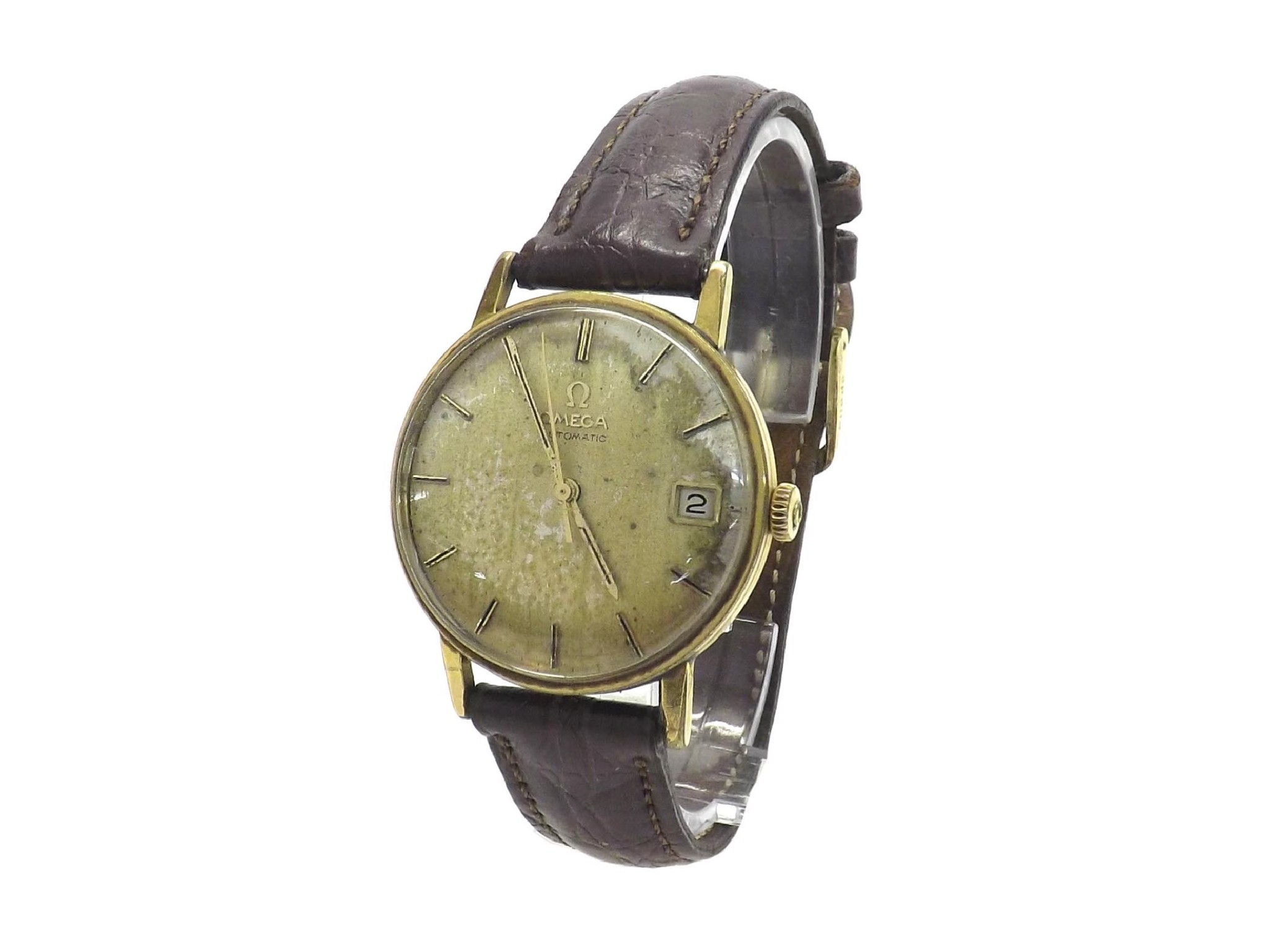 Appraisal: Omega automatic gold plated and stainless steel gentleman's wristwatch circa