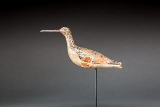 Appraisal: Yellowlegs Gardner Family Nantucket MA c A tack-eyed shorebird decoy