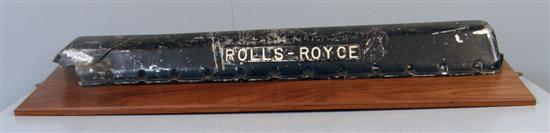 Appraisal: World War II Military aircraft Rolls Royce Merlin rocker cover