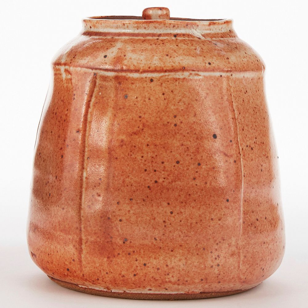 Appraisal: Warren MacKenzie Studio Pottery Lidded Jar Warren MacKenzie - Studio