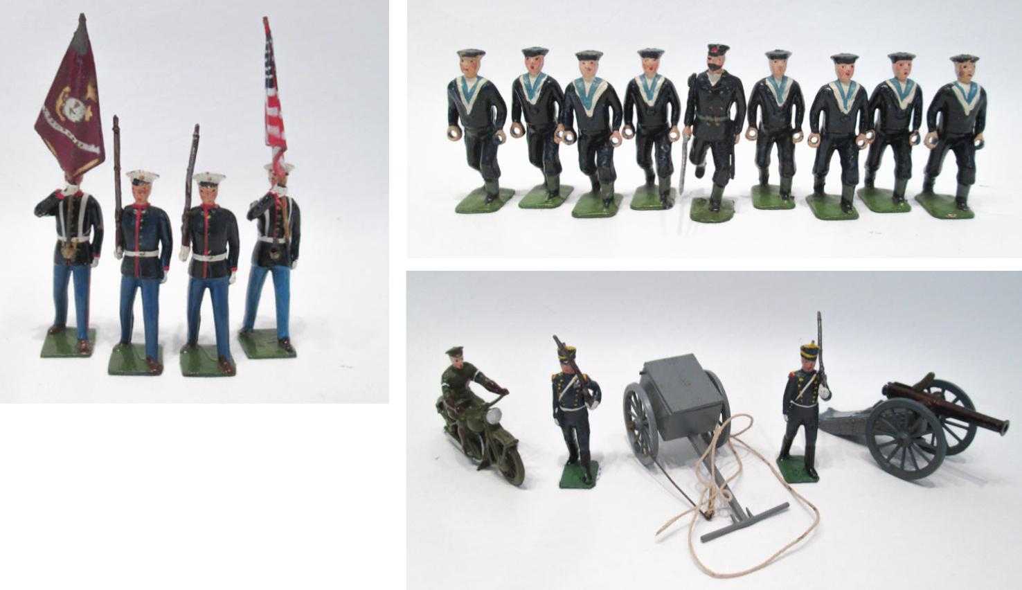 Appraisal: EIGHTEEN BRITAINS LTD TOY SOLDIERS including figures from Royal Navy