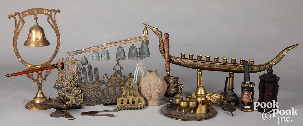 Appraisal: Group of ethnographic decorative items Group of ethnographic decorative items