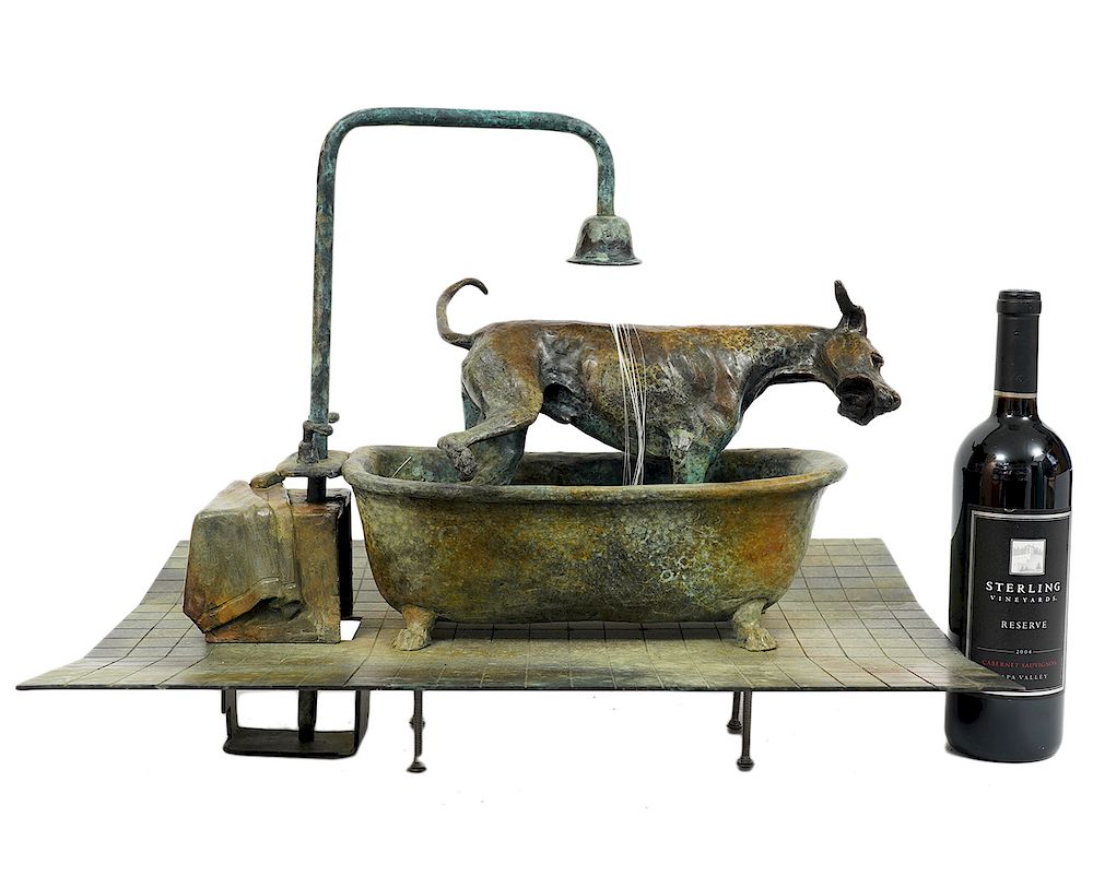 Appraisal: Louise Peterson 'Shake Shake Shake' Bronze Dane Louise Peterson U