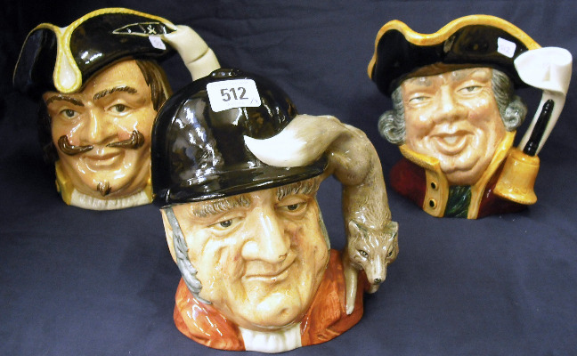 Appraisal: Royal Doulton Large Character Jugs Town Crier D Captain Henry