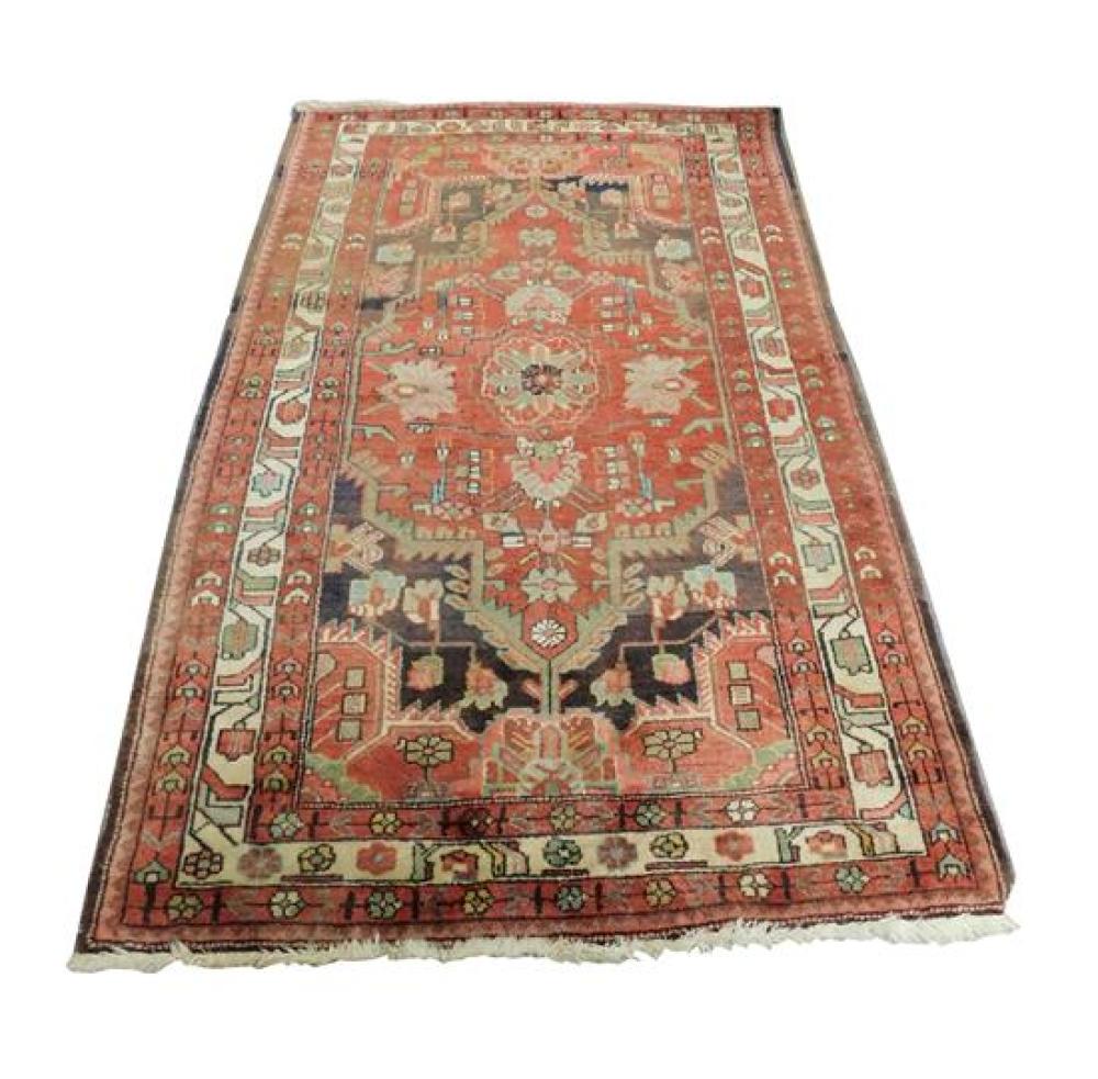 Appraisal: RUG Modern Persian Hamadan ' x ' hand-knotted wool on