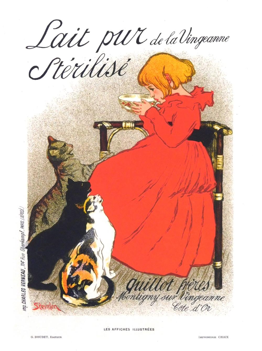 Appraisal: Th ophile Steinlen French - Lait pur de la Vingeanne