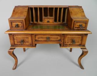 Appraisal: Miniature Ladies's Writing Desk Miniature Ladies's Writing Desk drawers fitted