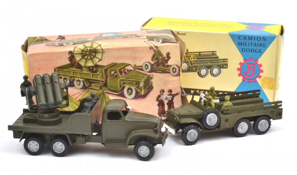 Appraisal: DIECAST FJ ROCKET LAUNCHER TRUCK AND FJ DODGE TRUCK E