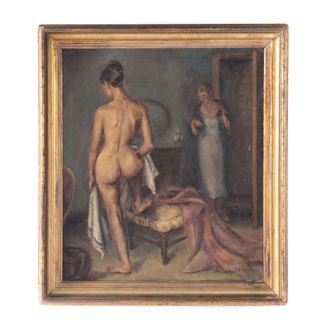 Appraisal: Selma Oppenheimer After the Bath oil on canvas American -