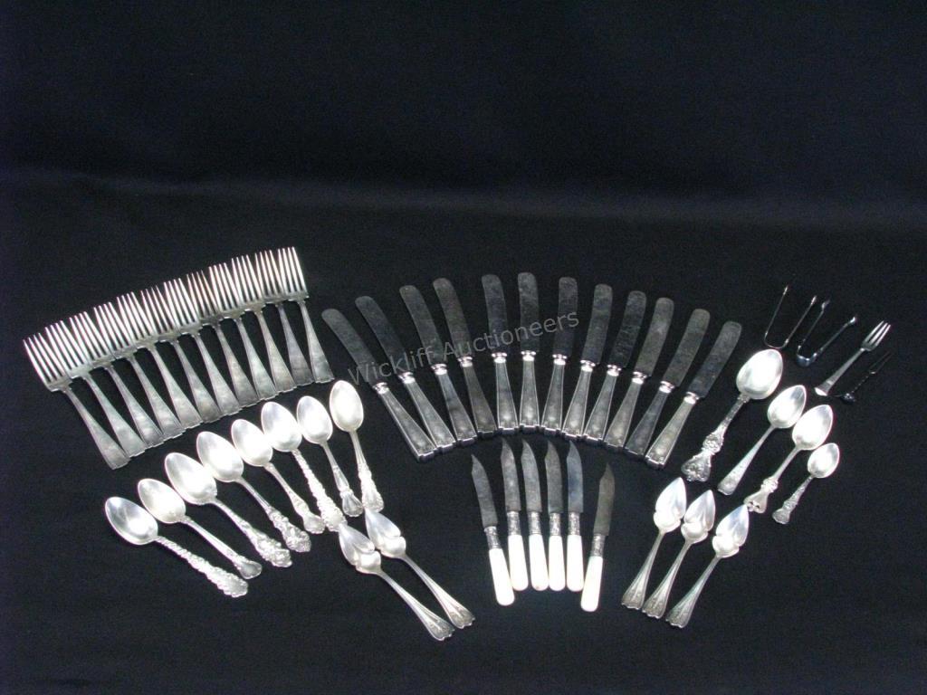 Appraisal: Group of Sterling Silver Flatware pieces total including dinner knives