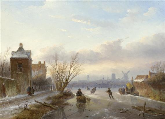 Appraisal: SPOHLER JAN JACOB Nederhorst den Berg - Amsterdam Dutch winter