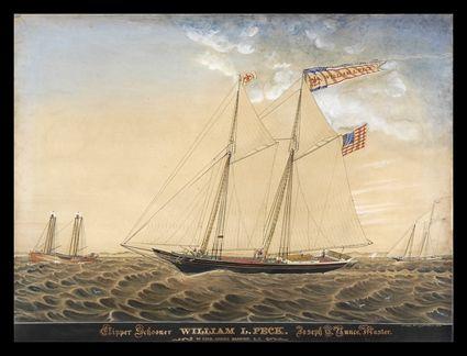 Appraisal: JUERGEN HUG CLIPPER SCHOONER WILLIAM L PECK JOSEPH T BUNCE