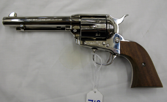 Appraisal: COLT SINGLE ACTION ARMY REVOLVER special barrel nickel finish walnut