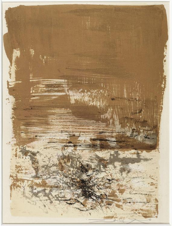 Appraisal: ZAO WOU-KI Peking - lives in Paris Composition From the